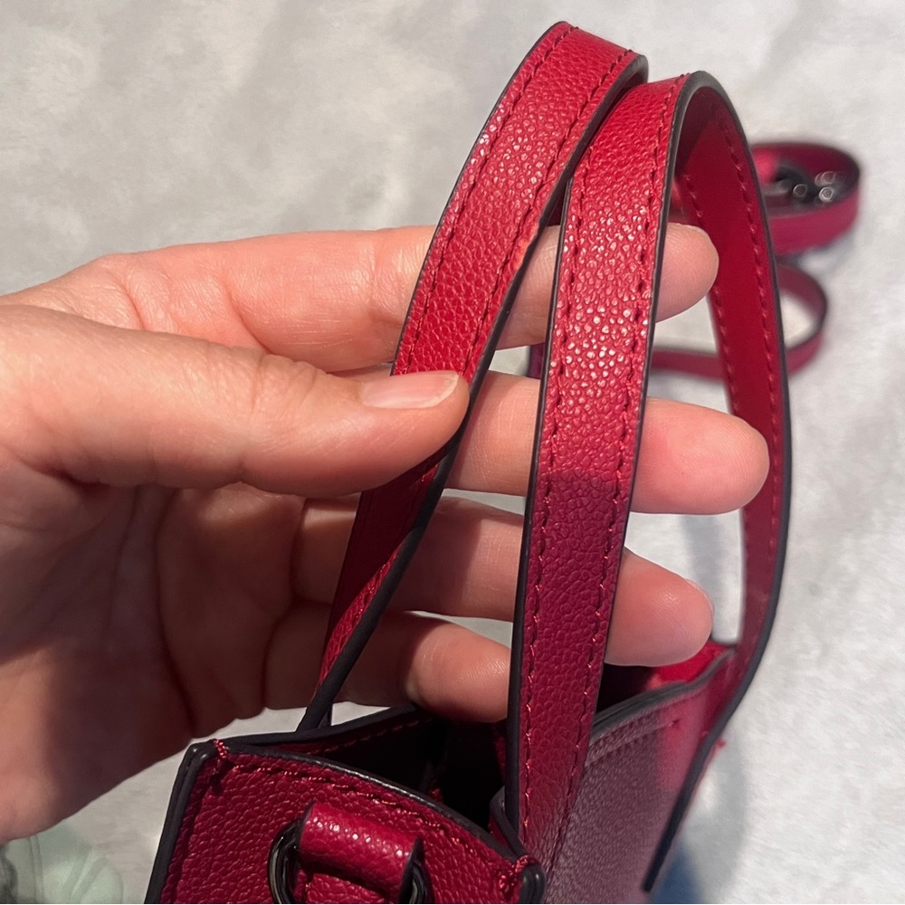 NWOT ESQUIRE Red Mini Tote - Picture 16 of 16